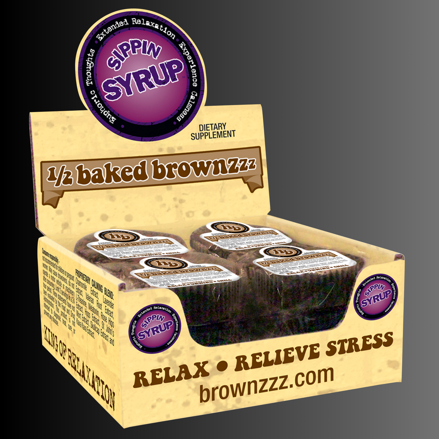 1/2 baked brownzzz  (12 - 4oz. brownzzz)